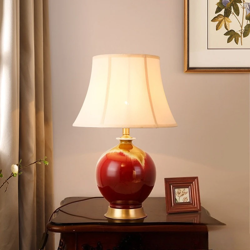 Modern Aesthetics Red Ceramics LED Floor Lamps Bedroom Nightstand Atmosphere Reading Light Study Bedside Home Decor Desk Lamps
Modern Aesthetics Red Ceramics LED Floor Lamps Bedroom Nightstand Atmosphere Reading Light Study Bedside Home Decor Desk Lamps