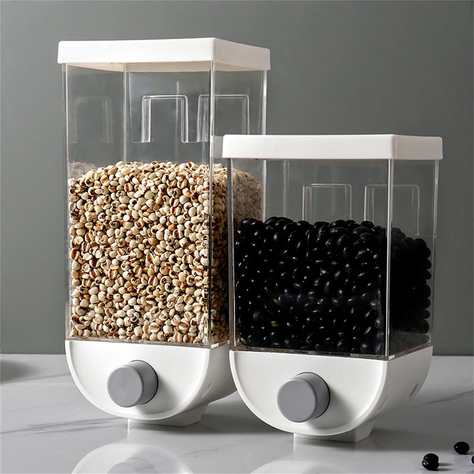 Kitchen Food Storage Easy Press Container Cereal Dispenser Wall Mounted 2pc Organiseurs De Rangement Storage Organizer Box Stora
Kitchen Food Storage Easy Press Container Cereal Dispenser Wall Mounted 2pc Organiseurs De Rangement Storage Organizer Box Stora