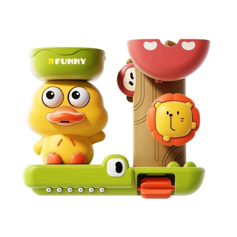 Toddler Bath Toy Bath Play Set Duck and Lion Waterwheel with Strong Suction Cup for Engaging Fun Bath Experience for Kid
Toddler Bath Toy Bath Play Set Duck and Lion Waterwheel with Strong Suction Cup for Engaging Fun Bath Experience for Kid