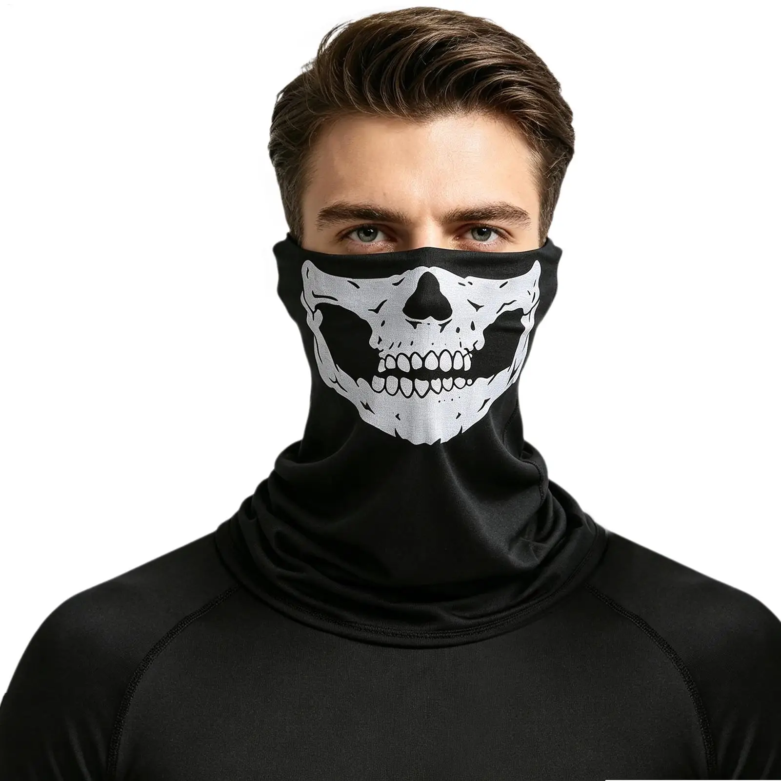 Skull Neck Gaiter Breathable Outdoor Face Bandana For Men Women, Cycling Biking Running Hiking Camping Daily Commute
Skull Neck Gaiter Breathable Outdoor Face Bandana For Men Women, Cycling Biking Running Hiking Camping Daily Commute