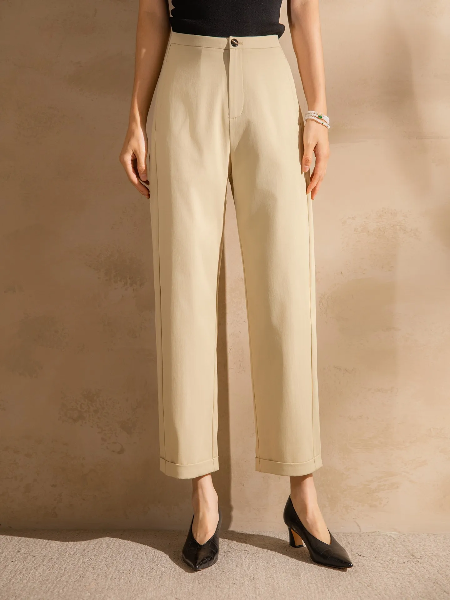 Anti-Wrinkle Straight Leg Pants Nine-Piece Casual Lightweight Women's Summer Commute Trousers Ultra-Thin Polyester Fiber
Anti-Wrinkle Straight Leg Pants Nine-Piece Casual Lightweight Women's Summer Commute Trousers Ultra-Thin Polyester Fiber