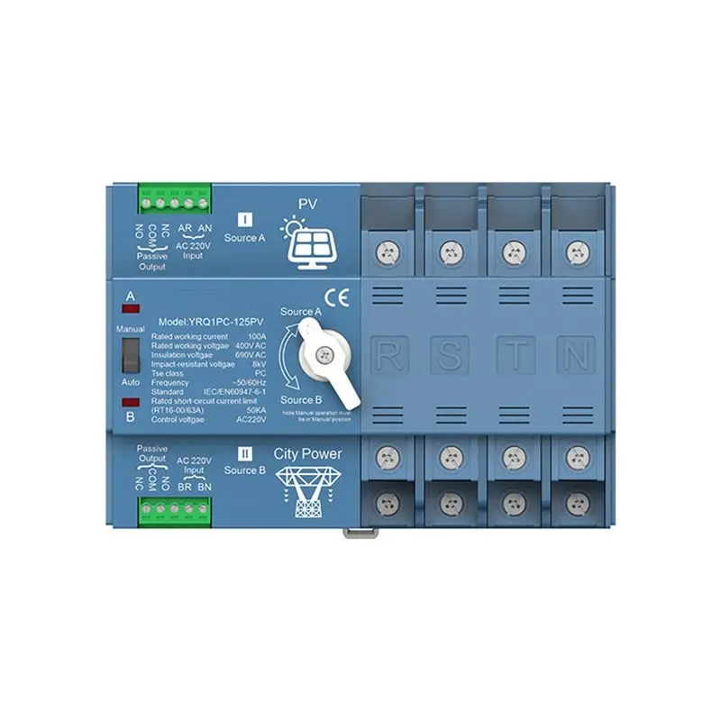 AED6-ATS двойной автоматический резервный переключатель питания для генератора или фотоэлектрической энергии в город, переключатель солнечного инвертора
AED6-ATS двойной автоматический резервный переключатель питания для генератора или фотоэлектрической энергии в город, переключатель солнечного инвертора