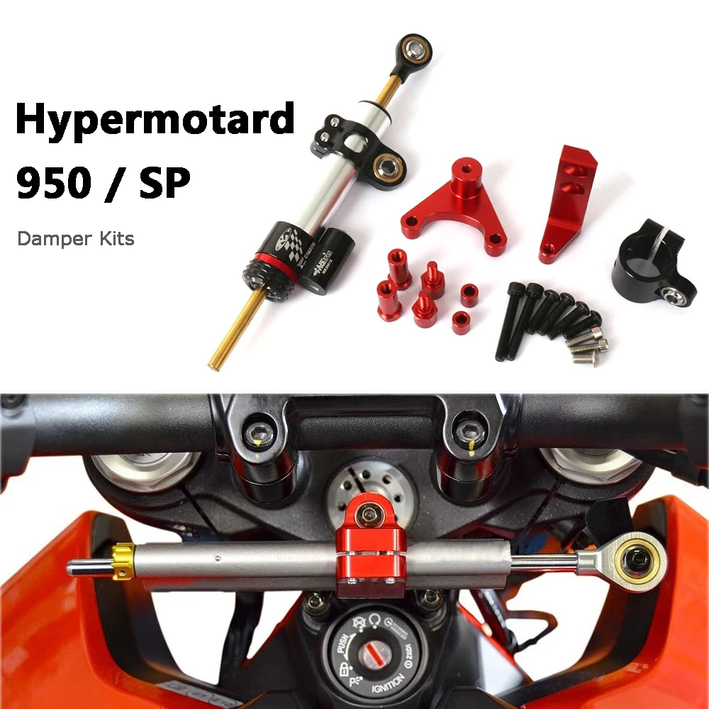 For Ducati Hypermotard 950 SP Fiber Carbon Steering Damper Stabilizer Motorcycle Accessories With Mount Bracket Support Kit
For Ducati Hypermotard 950 SP Fiber Carbon Steering Damper Stabilizer Motorcycle Accessories With Mount Bracket Support Kit