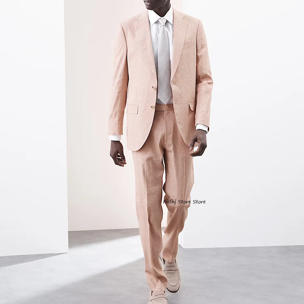 Lightweight Fashion Suits Casual Matching Sets Outfits Men's Suit Two-piece Set Linen Fabric Comfortable Trends Costumes Man
Lightweight Fashion Suits Casual Matching Sets Outfits Men's Suit Two-piece Set Linen Fabric Comfortable Trends Costumes Man