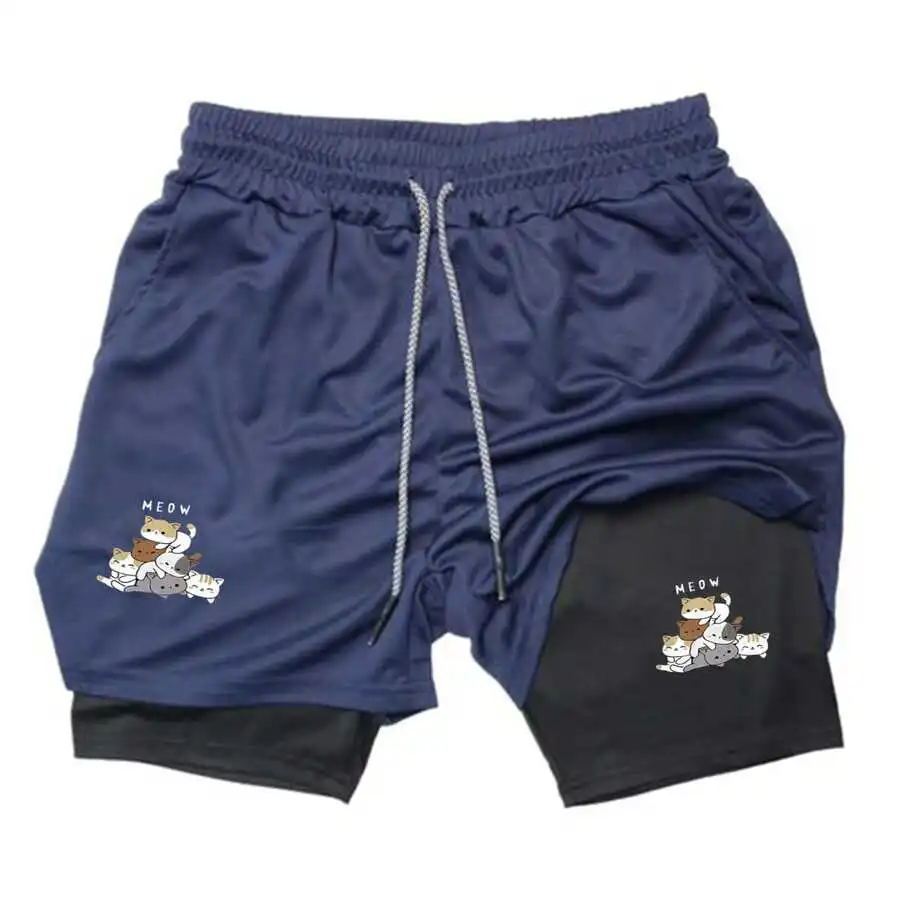 Mens Stacked Cats Meow Graphic 2-In-1 Quick Dry Sports Shorts
Mens Stacked Cats Meow Graphic 2-In-1 Quick Dry Sports Shorts
