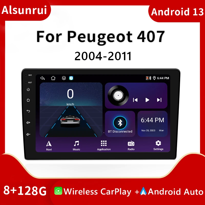 Wireless Carplay 2 din Android 13 Car Stereo For PEUGEOT 407 2004-2011 Radio Multimedia Audio Head unit 4G GPS Navigation DSP
Wireless Carplay 2 din Android 13 Car Stereo For PEUGEOT 407 2004-2011 Radio Multimedia Audio Head unit 4G GPS Navigation DSP
