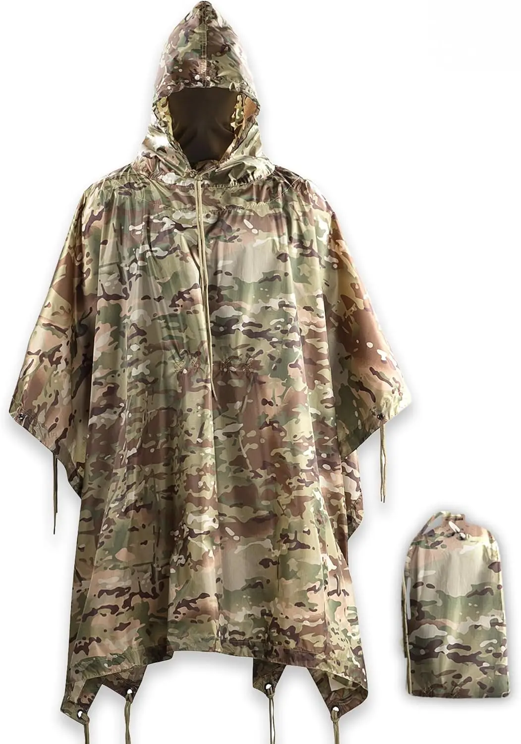 Tactical Rain Poncho Army Military Shelter Waterproof Ripstop Camping Hiking Outdoor Hunting Rain Ponchos
Tactical Rain Poncho Army Military Shelter Waterproof Ripstop Camping Hiking Outdoor Hunting Rain Ponchos