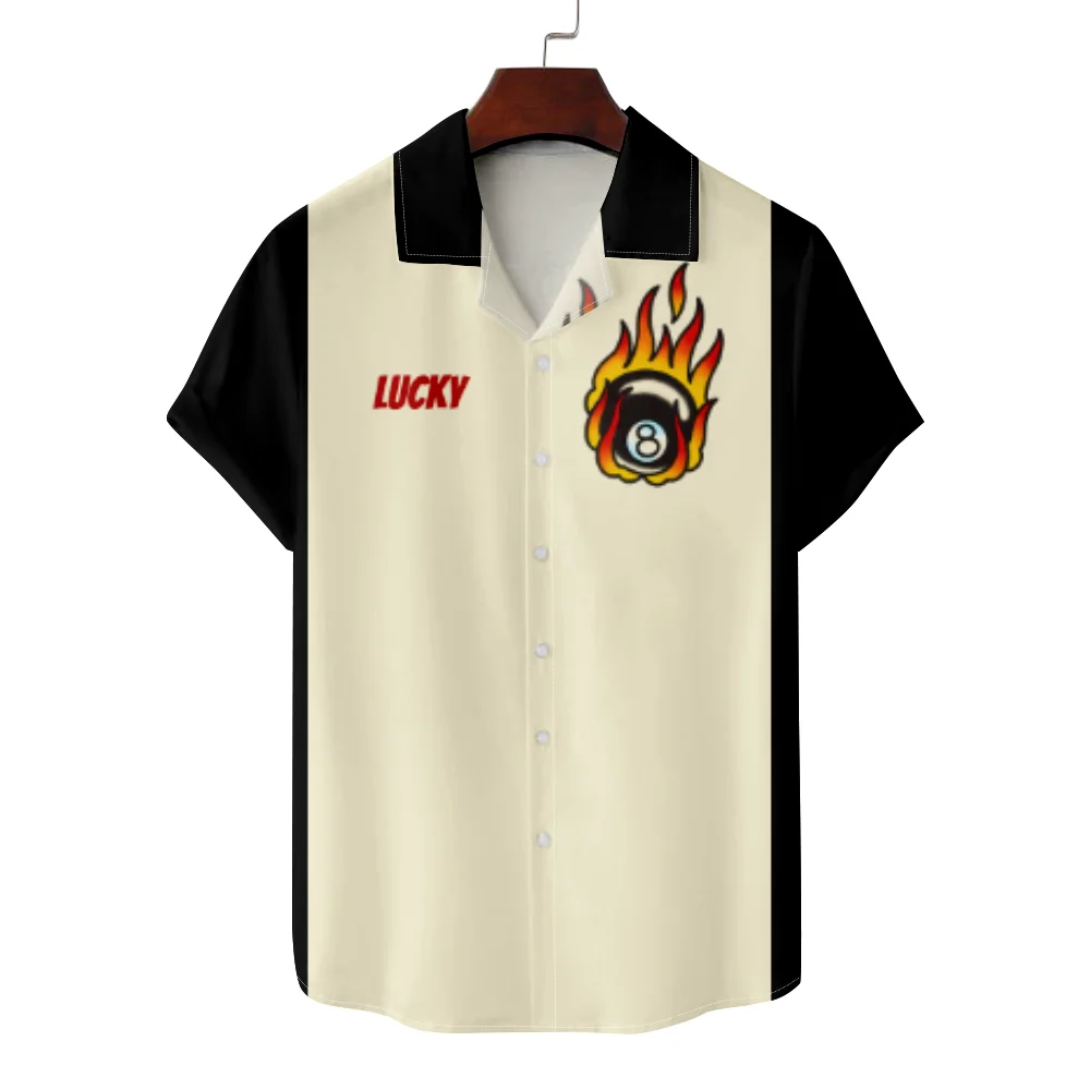 Повседневная рубашка для мужчин, бильярд, Lucky 8, черный мяч, с коротким рукавом, кубинский стиль, летние праздничные топы на пуговицах для мужчин и женщин
Повседневная рубашка для мужчин, бильярд, Lucky 8, черный мяч, с коротким рукавом, кубинский стиль, летние праздничные топы на пуговицах для мужчин и женщин