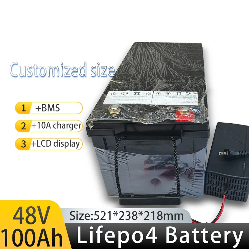 Lifepo4 Lithium Iron Phosphate48V100Ah Batteries Bluetooth BMS 4800W-9600W For Solar Boat Inverter Golf Cart.
Lifepo4 Lithium Iron Phosphate48V100Ah Batteries Bluetooth BMS 4800W-9600W For Solar Boat Inverter Golf Cart.