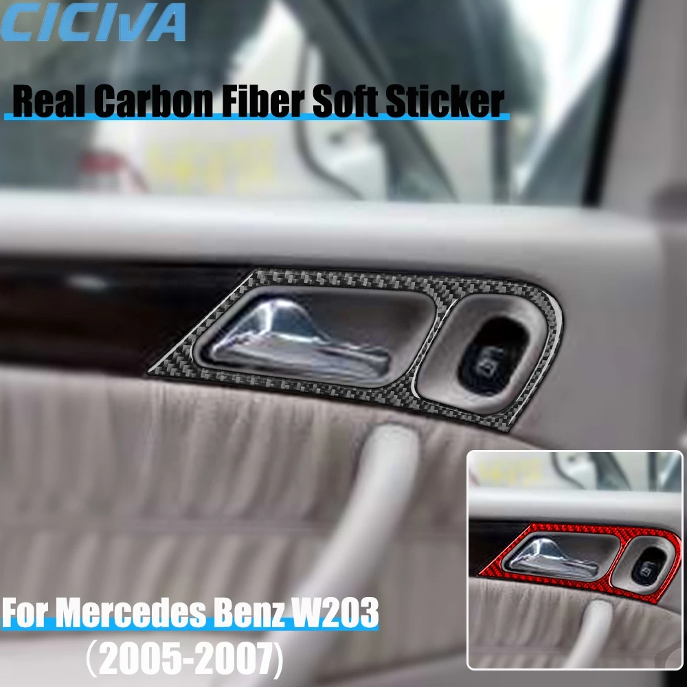 Настоящее углеродное волокно, автомобильные аксессуары, дверная ручка, декоративная накладка, мягкая наклейка для Mercedes Benz C Class W203 2005 2006 2007
Настоящее углеродное волокно, автомобильные аксессуары, дверная ручка, декоративная накладка, мягкая наклейка для Mercedes Benz C Class W203 2005 2006 2007