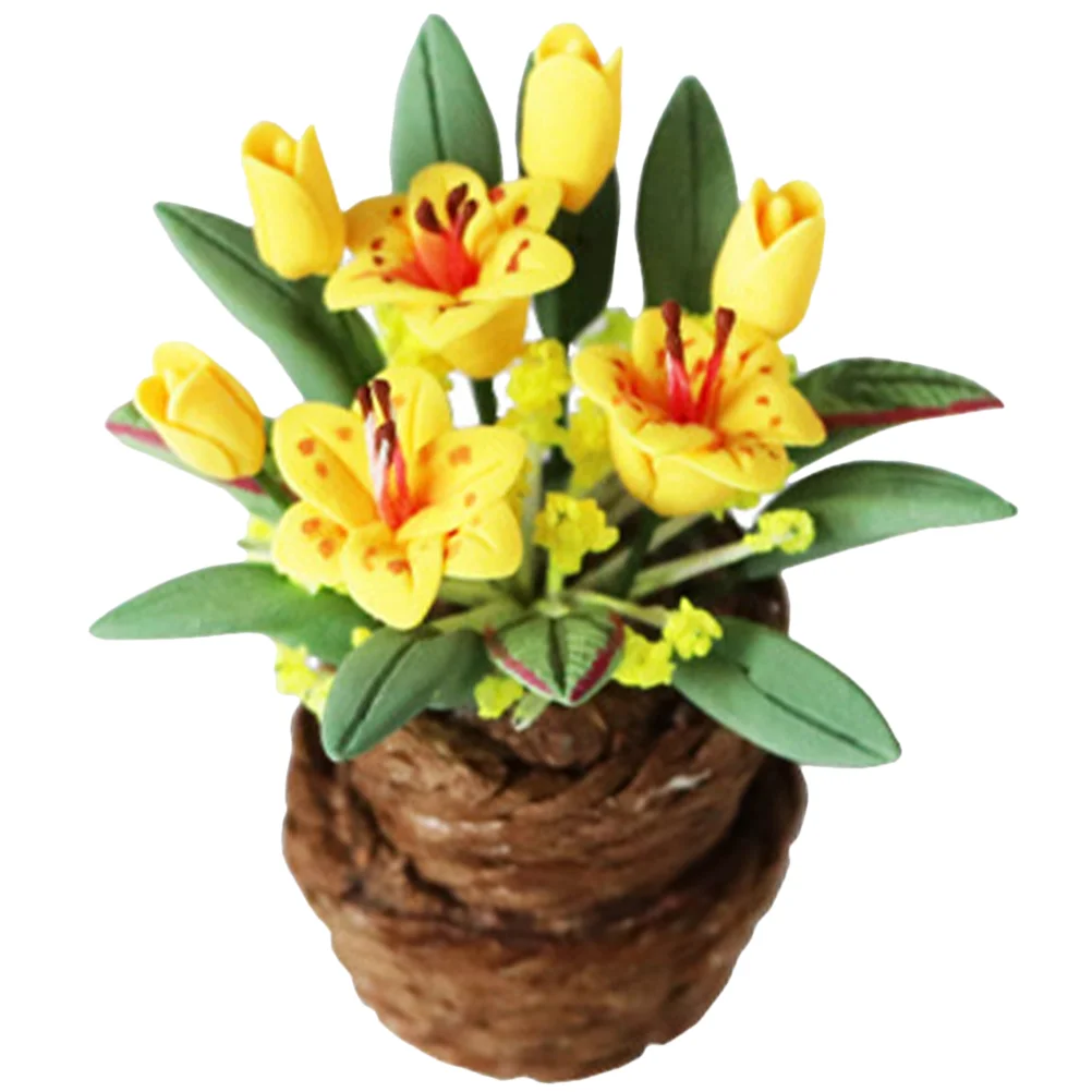 House Flowers Miniature Decoration Simulation Vase Model Tiny Small Decorations Fake Supply Scene Kit Toy
House Flowers Miniature Decoration Simulation Vase Model Tiny Small Decorations Fake Supply Scene Kit Toy