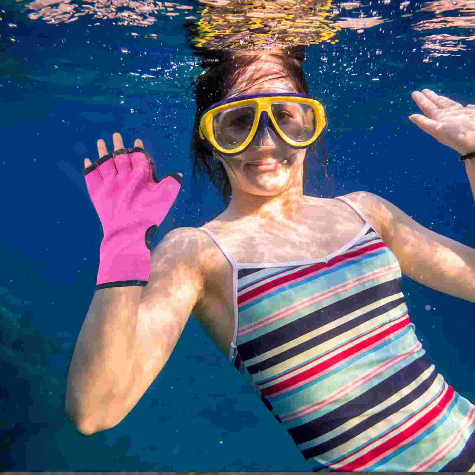 Swimming Gloves Water Proof Comfortable Hand Paddles Use Mitts Nylon Supply Supplies Man
Swimming Gloves Water Proof Comfortable Hand Paddles Use Mitts Nylon Supply Supplies Man