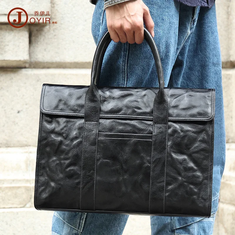 Computer Handbag Men's Full Vegetable Tanned Hand Grip Leather Business Computer Bag Men's Bag Cowhide Hand Bag Leather Briefcas
Computer Handbag Men's Full Vegetable Tanned Hand Grip Leather Business Computer Bag Men's Bag Cowhide Hand Bag Leather Briefcas