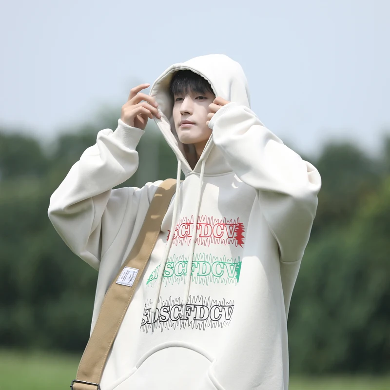 Hoodie Sweatirt Men's Spring Autumn Trendy Letter Print Casual Jaet Youthful Haome Loose Fit No Ironing Required
Hoodie Sweatirt Men's Spring Autumn Trendy Letter Print Casual Jaet Youthful Haome Loose Fit No Ironing Required