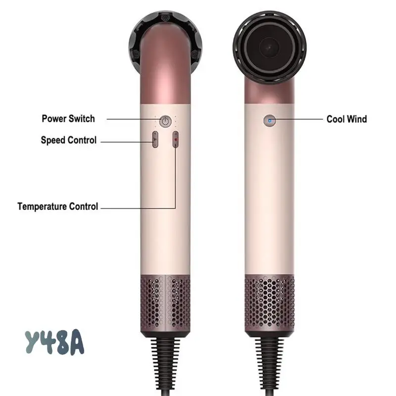 High-Speed Nozzle Hair Dryer For Rapid Drying With Negative Technology, EU Plug-Y48A
High-Speed Nozzle Hair Dryer For Rapid Drying With Negative Technology, EU Plug-Y48A