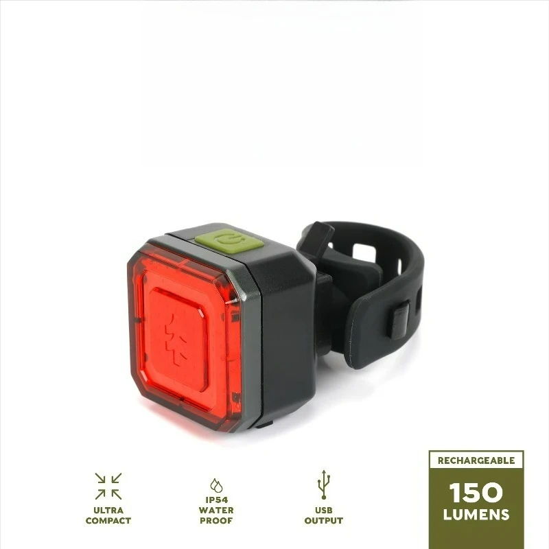 Bike Rechargeable Taillight, 150 Lumens, IP54 Weatherproof, Multiple Modes, Bicycle
Bike Rechargeable Taillight, 150 Lumens, IP54 Weatherproof, Multiple Modes, Bicycle