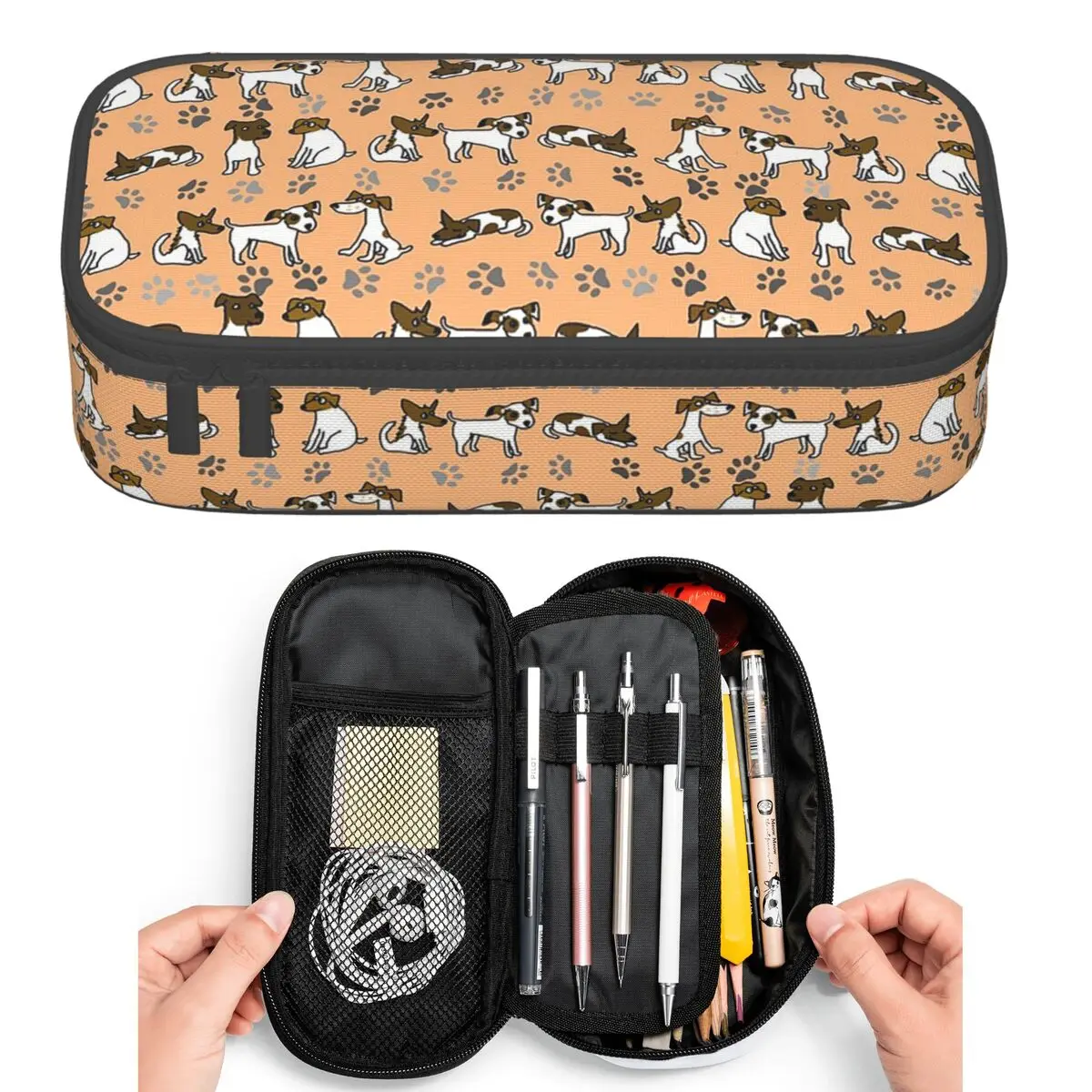 Russell Terrier Dog Bones Pattern Pencil Cases for Student Pen Box Pencil Bag Big Capacity Pencil Pouch Pen Holder
Russell Terrier Dog Bones Pattern Pencil Cases for Student Pen Box Pencil Bag Big Capacity Pencil Pouch Pen Holder