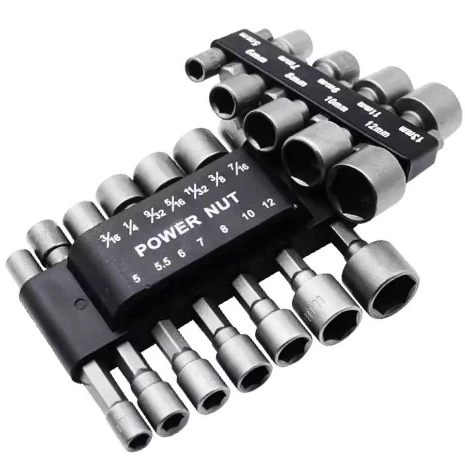 9/14ps Set 5mm-13mm Hex Sockets Sleeve Nozzles Nut Driver Set Screwdriver Adapter Metric Socket Powerful Drill Bit Tool Wrench
9/14ps Set 5mm-13mm Hex Sockets Sleeve Nozzles Nut Driver Set Screwdriver Adapter Metric Socket Powerful Drill Bit Tool Wrench