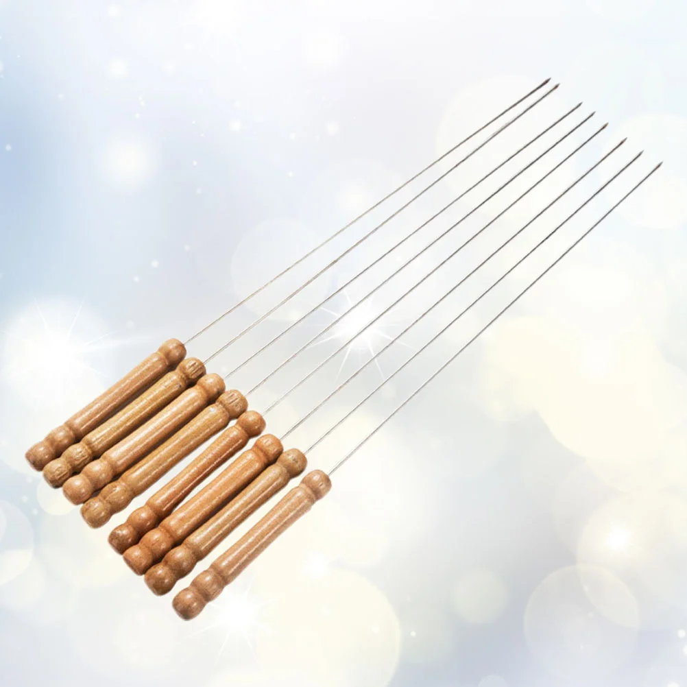 12 Pcs Flat Wisking Tool Hot Dogs Outdoor Barbecue Needles Stainless Steel BBQ Sticks
12 Pcs Flat Wisking Tool Hot Dogs Outdoor Barbecue Needles Stainless Steel BBQ Sticks