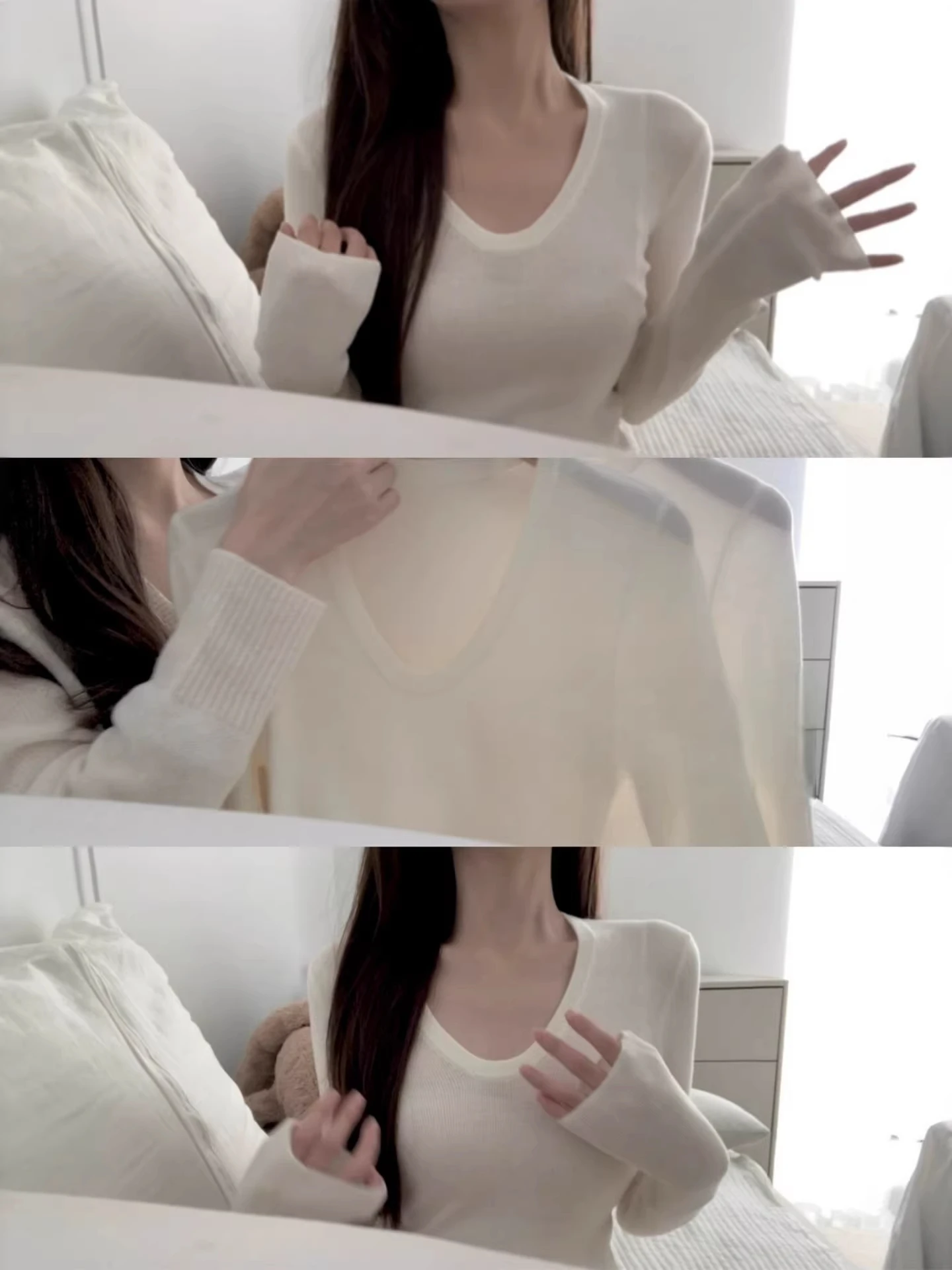 Elegant White Knitted Long Sleeve T-Shirt Women's Slim Fit Base Layer Top Spring 2026 Simple Style Commute Suitable High-End ...
Elegant White Knitted Long Sleeve T-Shirt Women's Slim Fit Base Layer Top Spring 2026 Simple Style Commute Suitable High-End ...