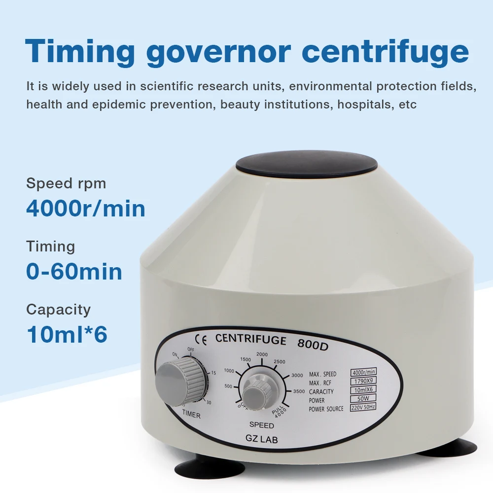 Laboratory Centrifuge Adjustable Electric Centrifuge 220V Centrifuge 10ml 6 Tubes Centrifuge Vaccine Medical Practice Machine
Laboratory Centrifuge Adjustable Electric Centrifuge 220V Centrifuge 10ml 6 Tubes Centrifuge Vaccine Medical Practice Machine
