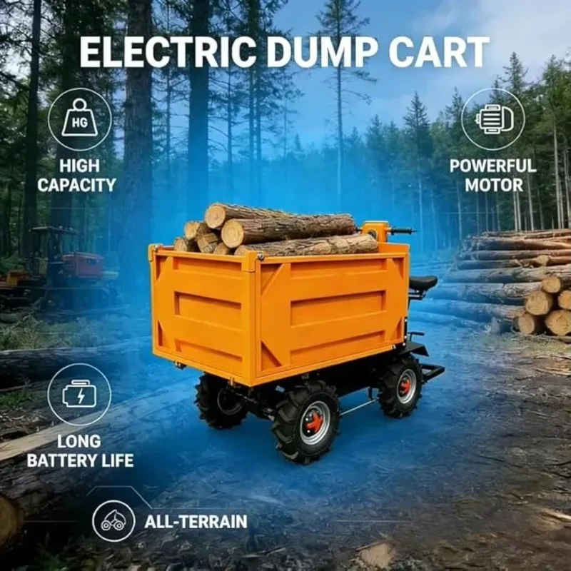 Electric multi-purpose trolley with a load capacity of 2,205 pounds and all-terrain wheels with climbing capability
Electric multi-purpose trolley with a load capacity of 2,205 pounds and all-terrain wheels with climbing capability