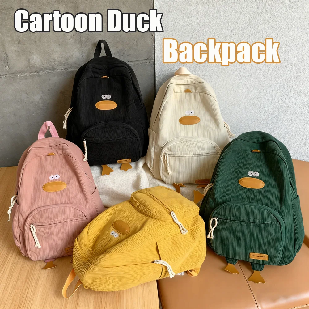 Рюкзак с рисунком утки, кавайный эстетический рюкзак, вельветовый школьный рюкзак, дорожный рюкзак для подростков, женщин, студенческие аксессуары
Рюкзак с рисунком утки, кавайный эстетический рюкзак, вельветовый школьный рюкзак, дорожный рюкзак для подростков, женщин, студенческие аксессуары