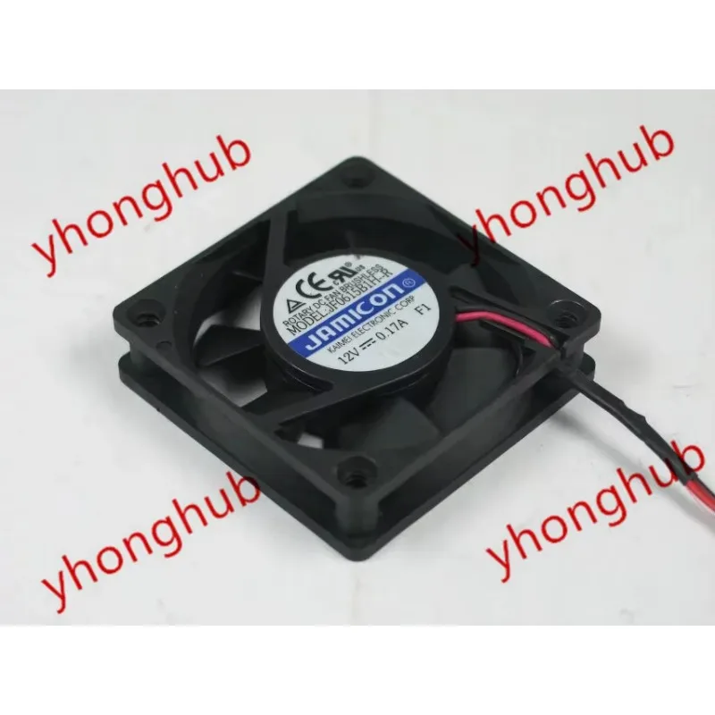 JAMICON JF0615B1H-R DC 12V 0.17A 2-Wire 60x60x15mm Cooling Fan
JAMICON JF0615B1H-R DC 12V 0.17A 2-Wire 60x60x15mm Cooling Fan