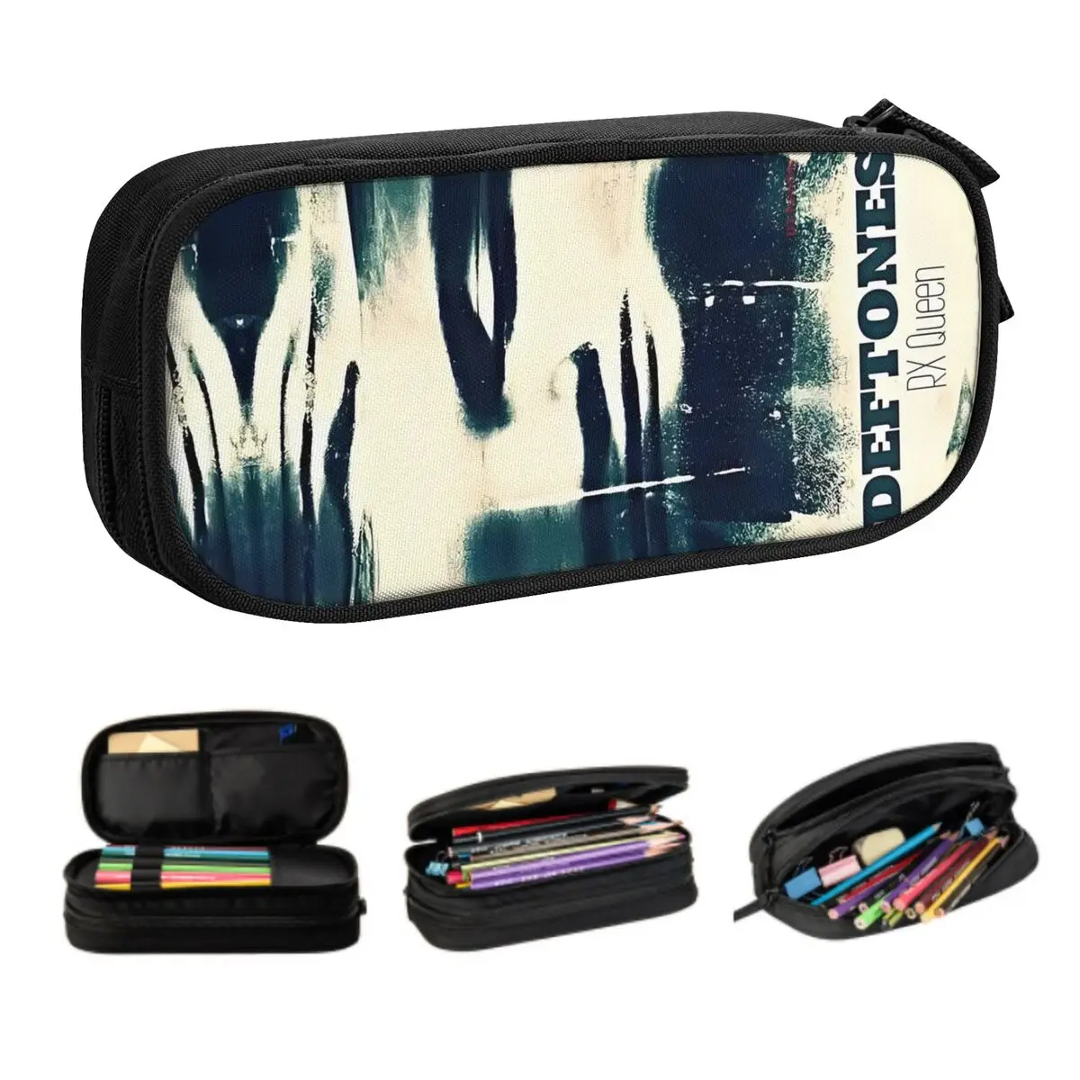 Пользовательский металлический музыкальный пенал D-Deftonesed для девочек и мальчиков, большая емкость, хэви-метал, коробка для ручек, школьные принадлежности
Пользовательский металлический музыкальный пенал D-Deftonesed для девочек и мальчиков, большая емкость, хэви-метал, коробка для ручек, школьные принадлежности