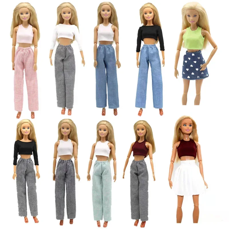 1/6 BJD Doll Outfit Charming Shirt Vest Crop Top Pants Dress for Barbie Clothes Plaid Trousers Jeans Heart-shaped Skirt Kids Toy
1/6 BJD Doll Outfit Charming Shirt Vest Crop Top Pants Dress for Barbie Clothes Plaid Trousers Jeans Heart-shaped Skirt Kids Toy