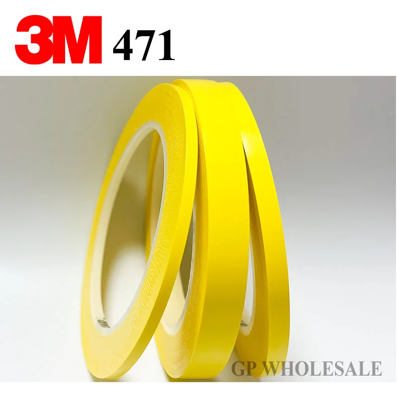 3M 471 Premium Perfomance Strong Vinyl Tape for Decoration Masking Yellow 3mm/5mm/6mm/8mm/10mm/12mm/15mm/20mm wide*33M
3M 471 Premium Perfomance Strong Vinyl Tape for Decoration Masking Yellow 3mm/5mm/6mm/8mm/10mm/12mm/15mm/20mm wide*33M