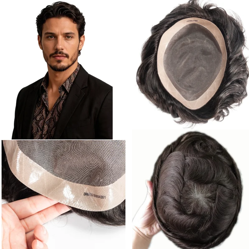 Human Hair Fine Mono Mens Wig 8x10 6inch PU+NPU Base In Stock Hair Replacement Wholesale Dropship Color #4
Human Hair Fine Mono Mens Wig 8x10 6inch PU+NPU Base In Stock Hair Replacement Wholesale Dropship Color #4