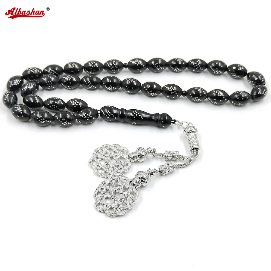 Natural black kuka Wood tasbih 33 prayer beads handmade subha islamic Rosary bead muslim gift arabic fashion
Natural black kuka Wood tasbih 33 prayer beads handmade subha islamic Rosary bead muslim gift arabic fashion