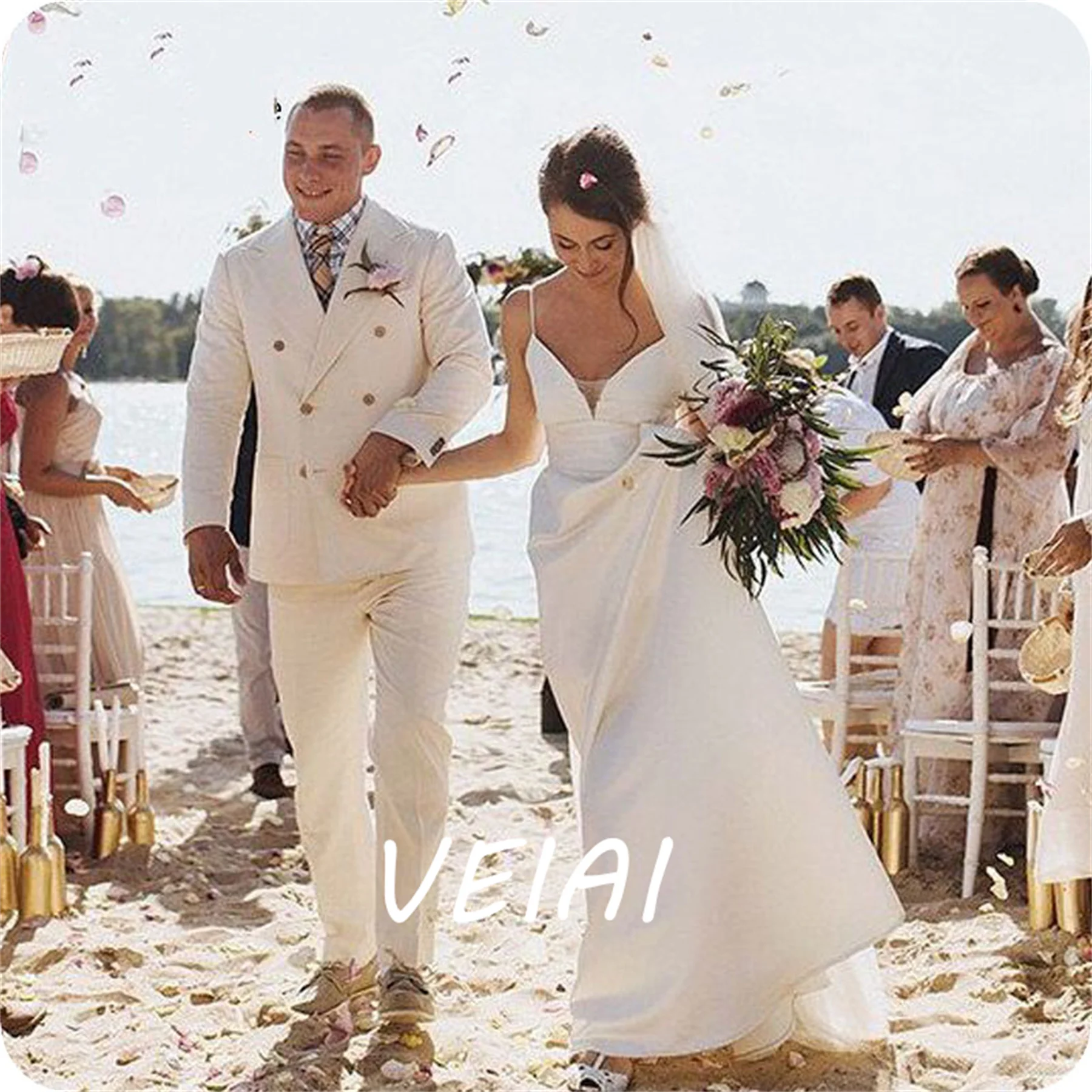 Новейшие льняные мужские костюмы по индивидуальному заказу, пляжная свадьба, двубортный свадебный костюм жениха, индивидуальный заказ, шафер, пиджаки, костюм из 2 предметов H
Новейшие льняные мужские костюмы по индивидуальному заказу, пляжная свадьба, двубортный свадебный костюм жениха, индивидуальный заказ, шафер, пиджаки, костюм из 2 предметов H