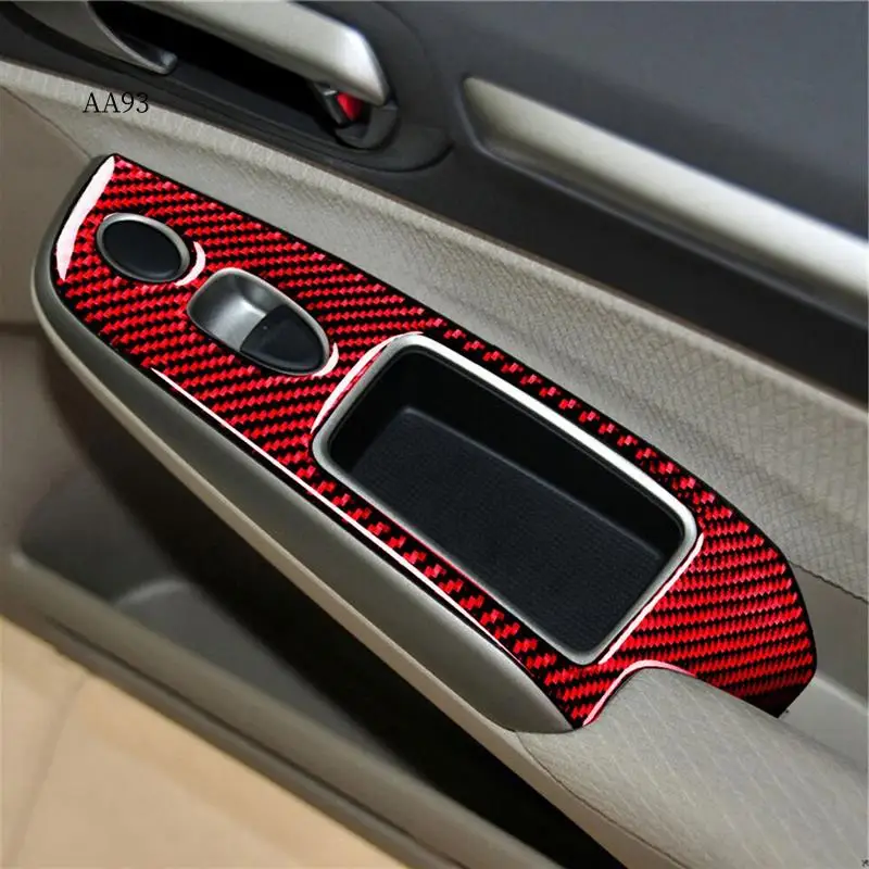 AA-4 шт. для Honda Civic 2006-2011, аксессуары, красная накладка на переключатель окна из углеродного волокна
AA-4 шт. для Honda Civic 2006-2011, аксессуары, красная накладка на переключатель окна из углеродного волокна