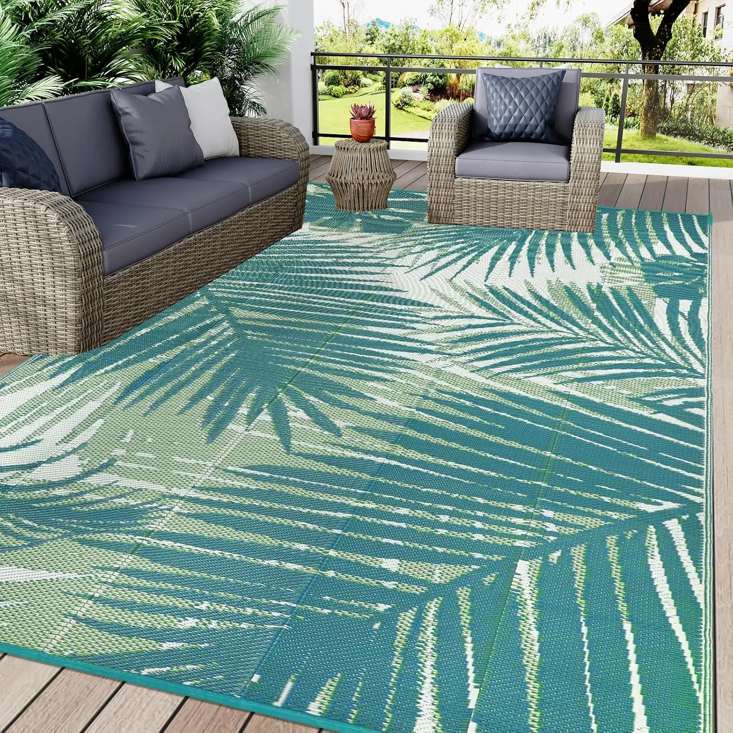 Waterproof Outdoor Rug 6x9 Reversible Plastic Patio Rug All Weather Outdoor Carpet for Patio Lightweight UV-Resistant Portabl
Waterproof Outdoor Rug 6x9 Reversible Plastic Patio Rug All Weather Outdoor Carpet for Patio Lightweight UV-Resistant Portabl