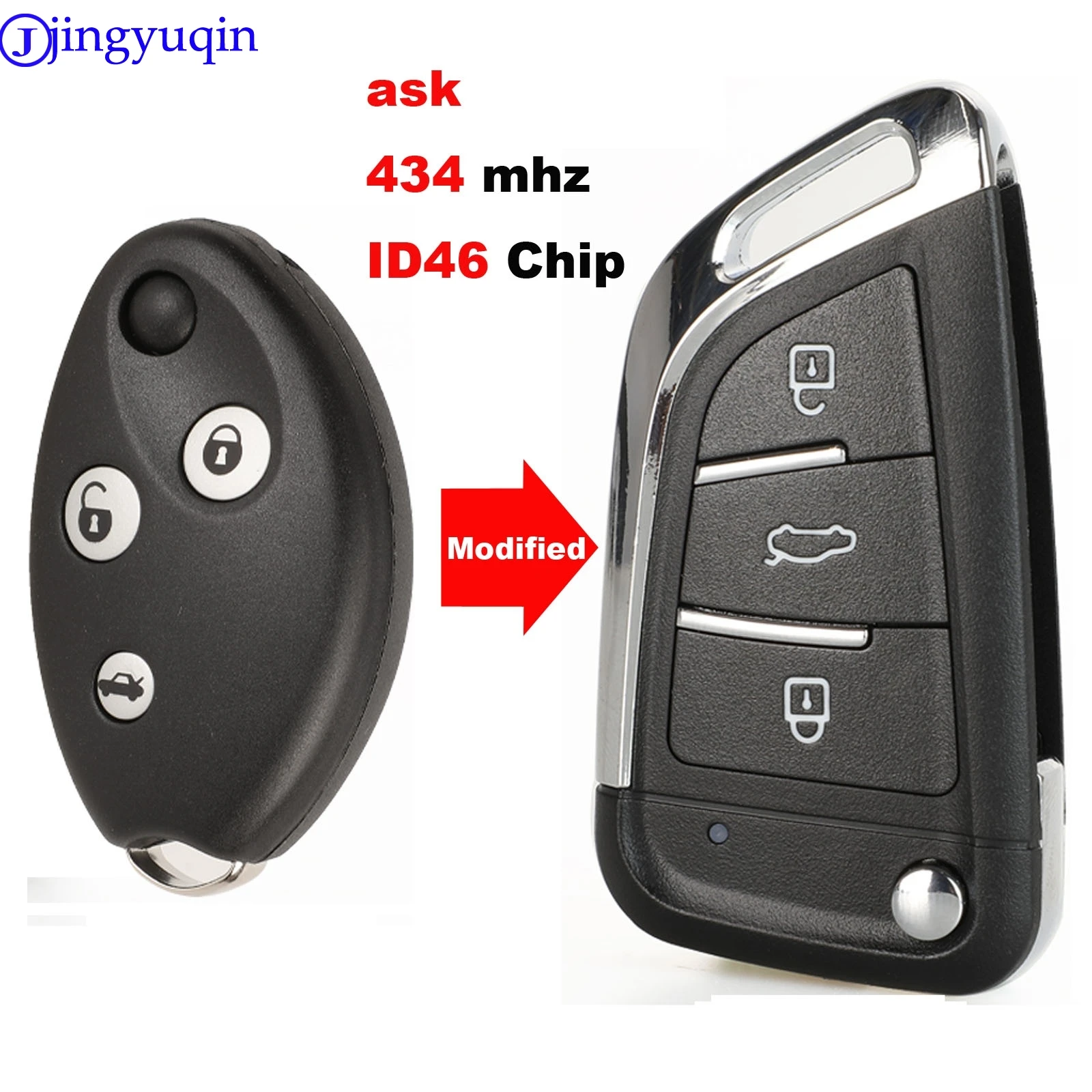 jingyuqin Modified New Car Key For Citroen Senna C3 C5 Remote Control Key With Electronics 433Mhz Uncut Blade Car Keys
jingyuqin Modified New Car Key For Citroen Senna C3 C5 Remote Control Key With Electronics 433Mhz Uncut Blade Car Keys