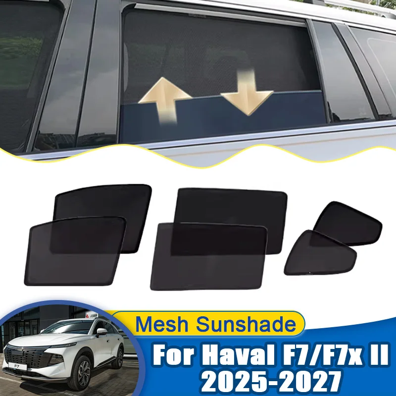 For Haval F7 II F7x 2025 2026 2027 Car Mesh Sunshades Side Window Sun Visors Heat Insulation Privacy Curtains Auto Accessories
For Haval F7 II F7x 2025 2026 2027 Car Mesh Sunshades Side Window Sun Visors Heat Insulation Privacy Curtains Auto Accessories