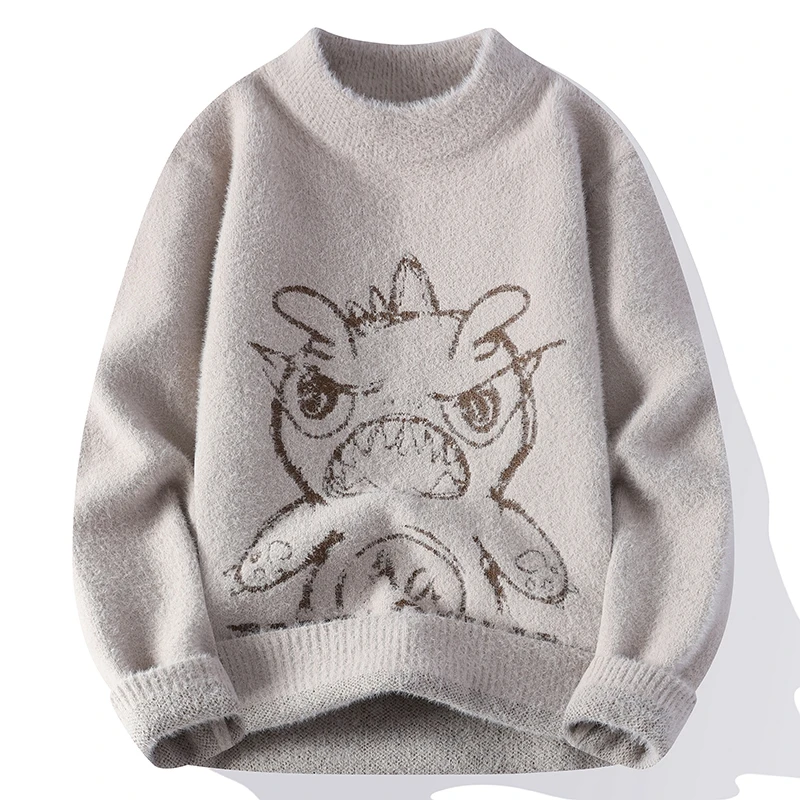 Thiened f High Collar Knitted Sweater Men's Faion Brand Warm Middle Ne Pullover Soft Woolen Winter Base irt
Thiened f High Collar Knitted Sweater Men's Faion Brand Warm Middle Ne Pullover Soft Woolen Winter Base irt