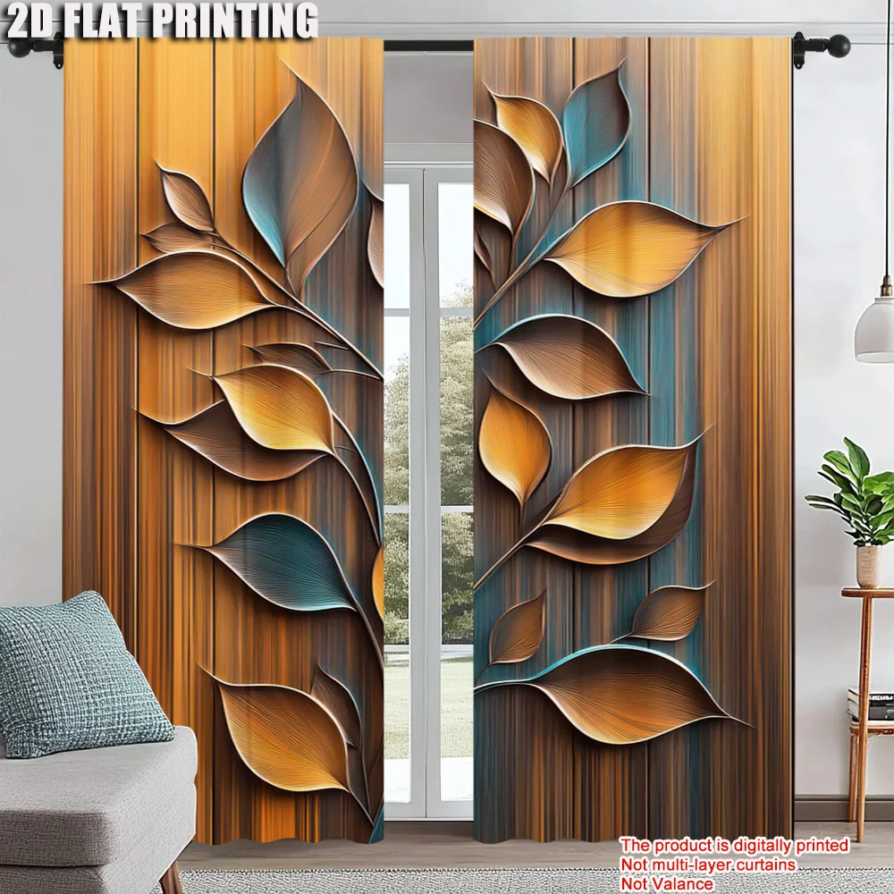 2Pcs Leaf Pattern Curtains Decorative Window Drapes Window Treatments For Bedroom Living Room Home Decoration
2Pcs Leaf Pattern Curtains Decorative Window Drapes Window Treatments For Bedroom Living Room Home Decoration