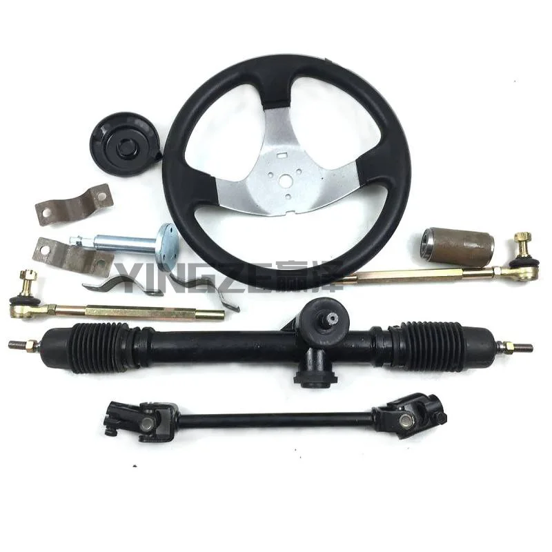 Buggy Left Hand Steering Gear Rack Pinion U Joint Tie Rod With Wheel for ATV UTV Go kart 125 150 200 250
Buggy Left Hand Steering Gear Rack Pinion U Joint Tie Rod With Wheel for ATV UTV Go kart 125 150 200 250