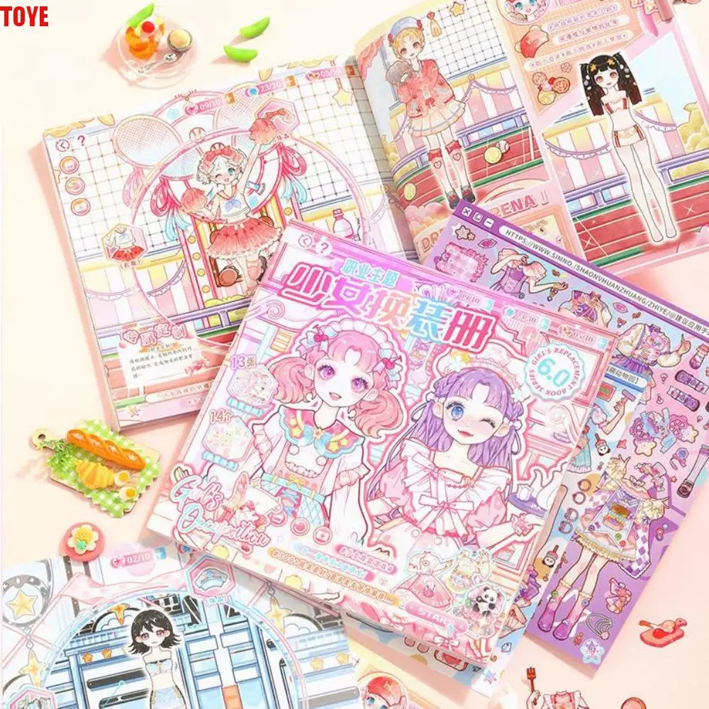 Self-adhesive Girl Change One's Outfit Stickers Personalized Cartoon Girl Change Clothes Stickers Stationery Colorful
Self-adhesive Girl Change One's Outfit Stickers Personalized Cartoon Girl Change Clothes Stickers Stationery Colorful