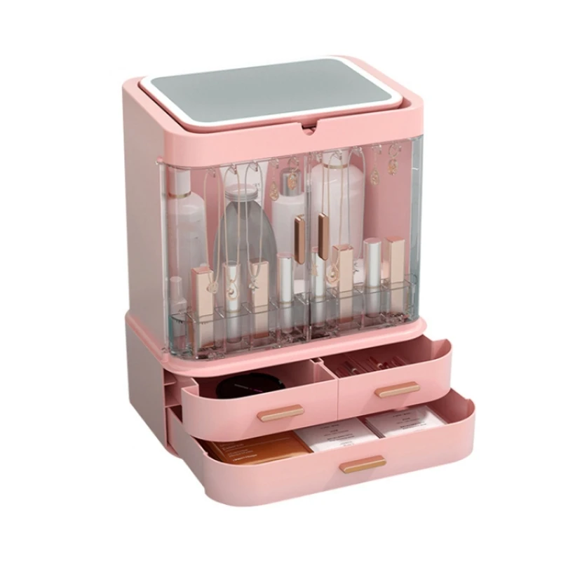 Large-capacity design Makeup Organizer Drawer Type Cosmetic Storage Box Dust-Proof beauty Makeup Storage with led light Box
Large-capacity design Makeup Organizer Drawer Type Cosmetic Storage Box Dust-Proof beauty Makeup Storage with led light Box