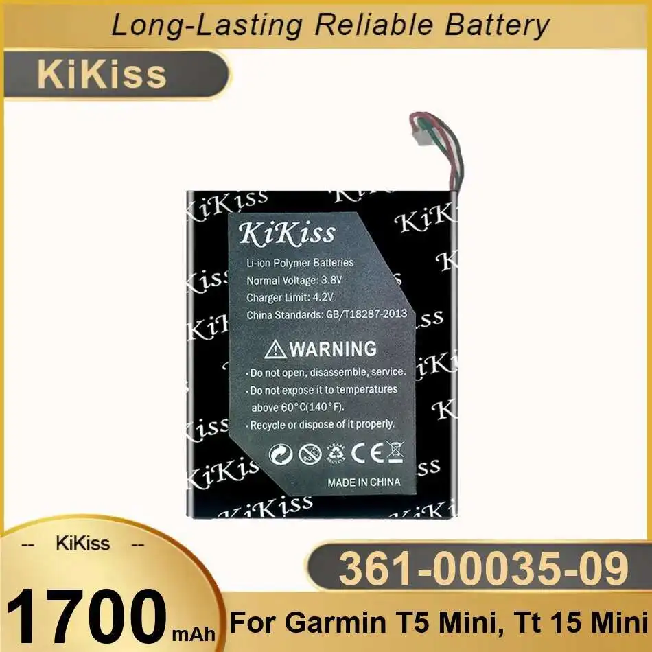For Garmin T5 Mini, TT 15 Mini High-Efficiency Lightweight Gps Device Battery 1700Mah 361-00035-09
For Garmin T5 Mini, TT 15 Mini High-Efficiency Lightweight Gps Device Battery 1700Mah 361-00035-09