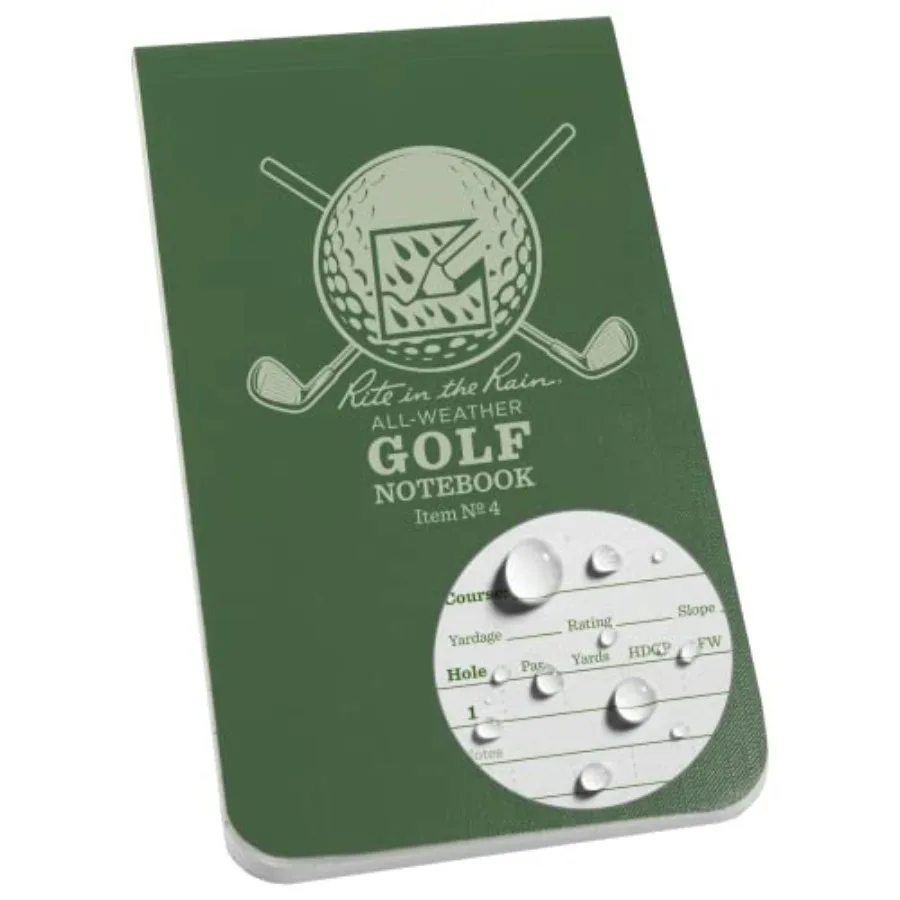 All Weather Golf Notebook, 3.5" x 6", Green Field Flex, Club Yardage Book and Hole Notes No. 4
All Weather Golf Notebook, 3.5" x 6", Green Field Flex, Club Yardage Book and Hole Notes No. 4