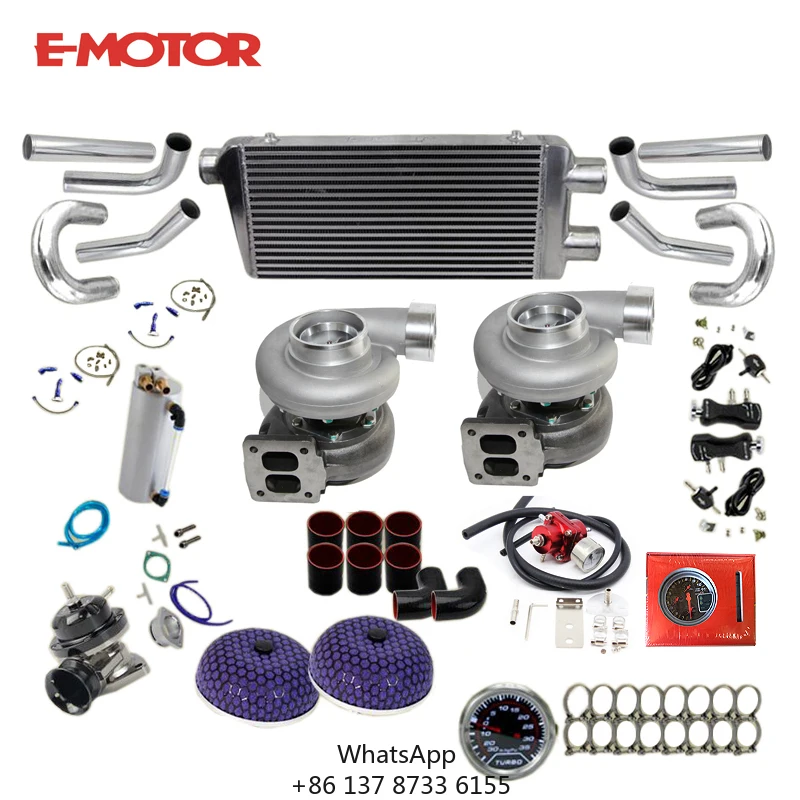 Universal GT45 Twin Turbo Kits Fit For Big Block
Universal GT45 Twin Turbo Kits Fit For Big Block