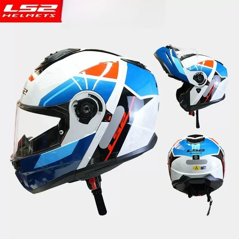 LS2 FF908 Strobe II Modular Helmet Dual Lens Flip Up Anti-Fog Full Face Helmet Men Women All Season Motorbike Touring Helmet
LS2 FF908 Strobe II Modular Helmet Dual Lens Flip Up Anti-Fog Full Face Helmet Men Women All Season Motorbike Touring Helmet