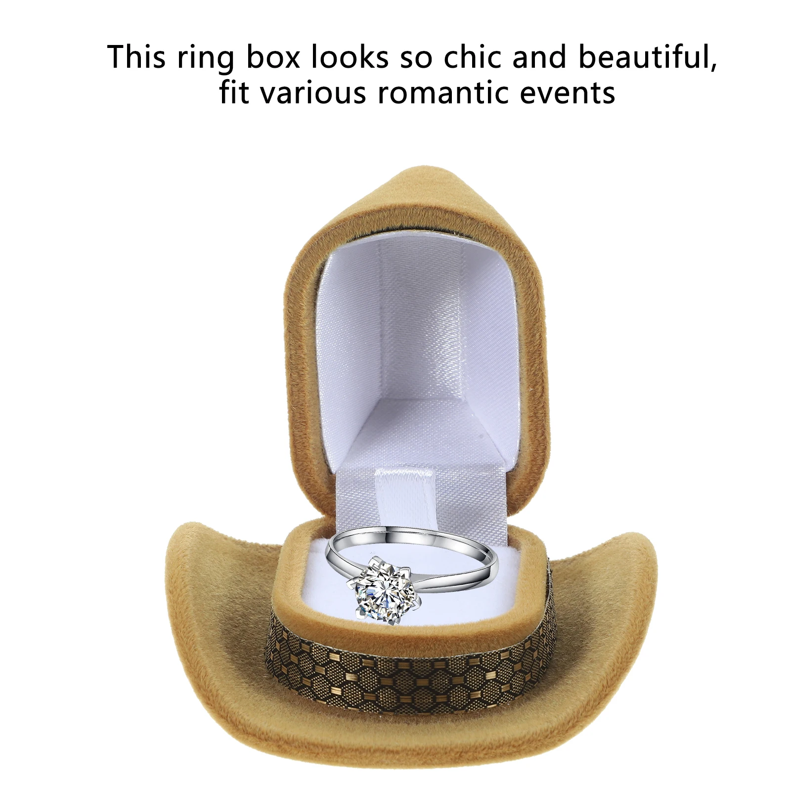 Hat Shape Jewelry Box Wedding Ring Holder Engagement Proposal Storage Case Decorative Trinket Container For Lover Wife
Hat Shape Jewelry Box Wedding Ring Holder Engagement Proposal Storage Case Decorative Trinket Container For Lover Wife