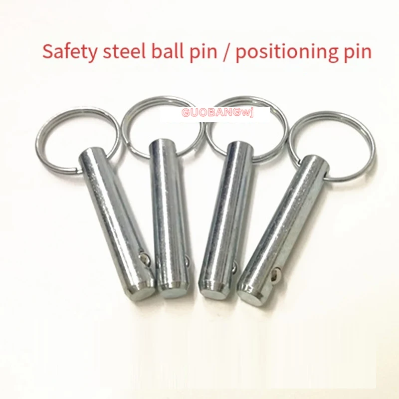 Safety Pin Cotter Pin Spring Pin with Single Ball Detent Quick Release Pin M5 M6 M8 M10 M12 M16 for Industrial Machinery 1PCS
Safety Pin Cotter Pin Spring Pin with Single Ball Detent Quick Release Pin M5 M6 M8 M10 M12 M16 for Industrial Machinery 1PCS