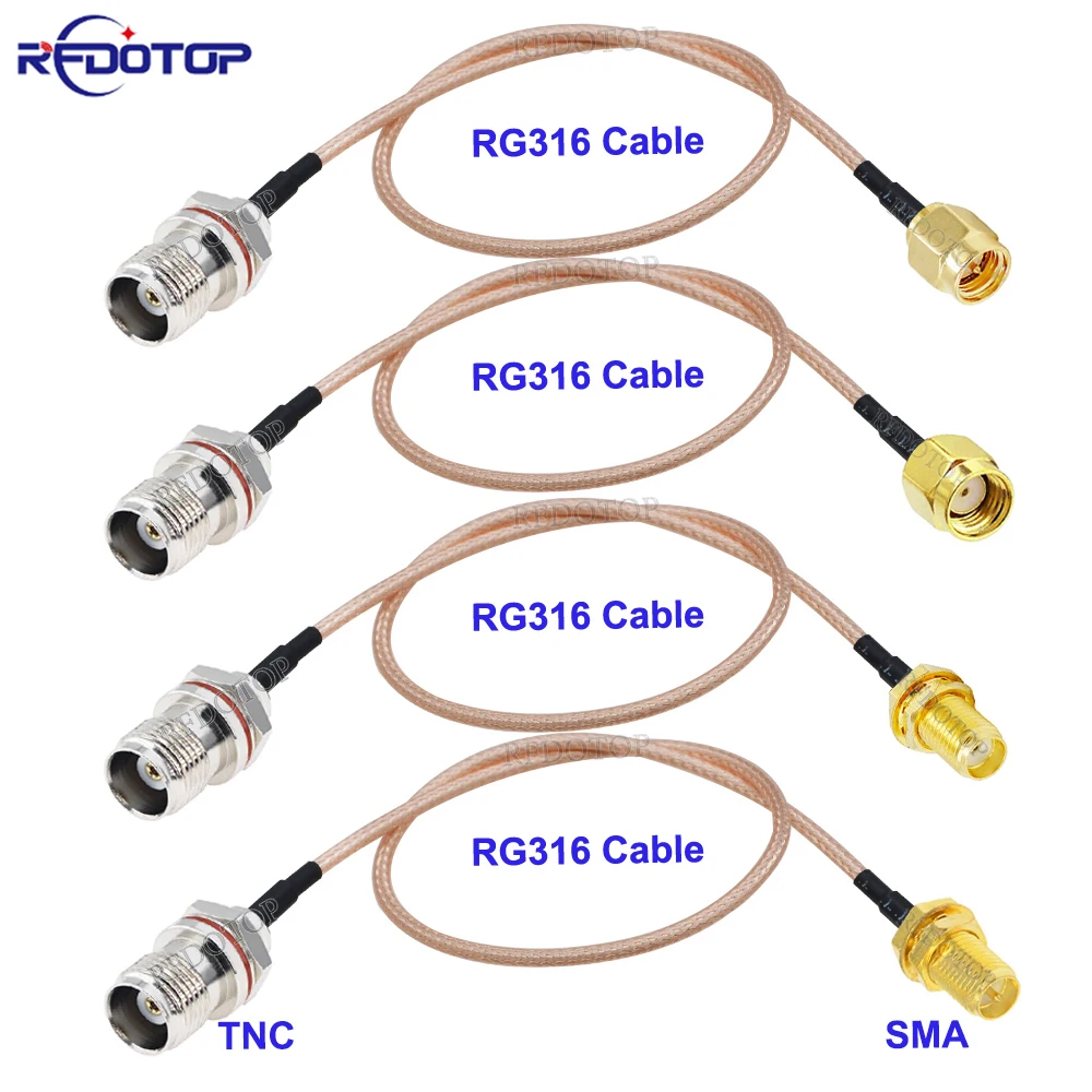 1Pcs TNC to SMA RG316 Cable Rear Screw TNC Female Bulkhe to SMA Male/Female Jumper 50 Ohm RG-316 RF Coaxial Extension Pigtail
1Pcs TNC to SMA RG316 Cable Rear Screw TNC Female Bulkhe to SMA Male/Female Jumper 50 Ohm RG-316 RF Coaxial Extension Pigtail